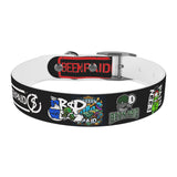 Been Paid Multiple Logo Dog Collar