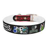 Been Paid Multiple Logo Dog Collar