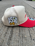 Treyco Off-White & Red Premium SnapBack
