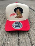 Treyco Off-White & Red Premium SnapBack