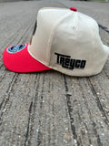 Treyco Off-White & Red Premium SnapBack