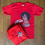 Red Ghetto Dreams Baby Outfit