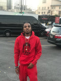 Black Mad Face Red Hoodie & Joggers