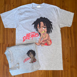 Gray Ghetto Dreams Baby Outfit