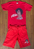 Red Ghetto Dreams Baby Outfit