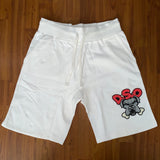 White DSO Short Set Red Font